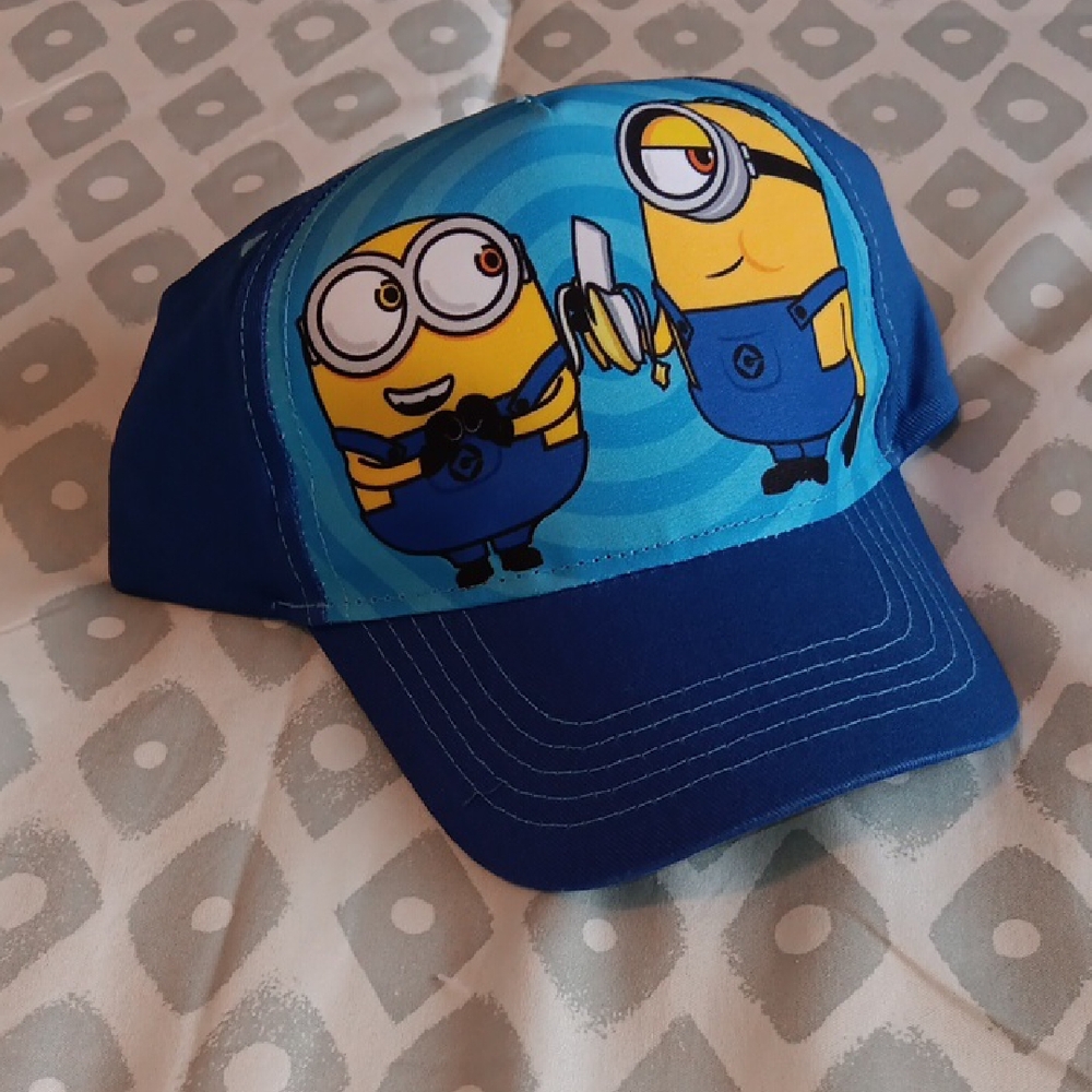 Illumination Minions Kids Baseball Cap Adjustable New Without Tag Yellow  Blue